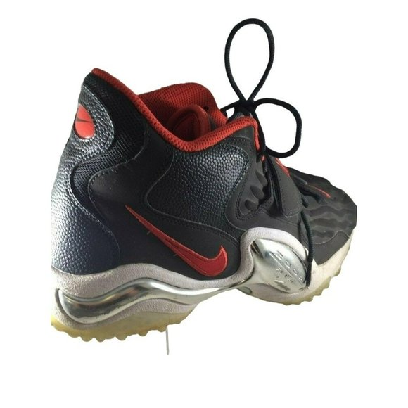 Nike Zoom Air Mens 13 Red Grey 2012 Basketball Shoes 554989 Sneakers - Picture 6 of 12